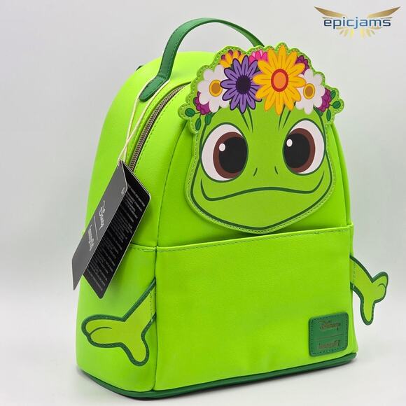 Loungefly Disney Tangled Pascal Flower Crown Mini Backpack - Picture 4 of 5